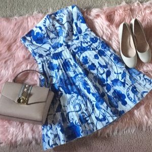 H&M strapless floral print summer dress
